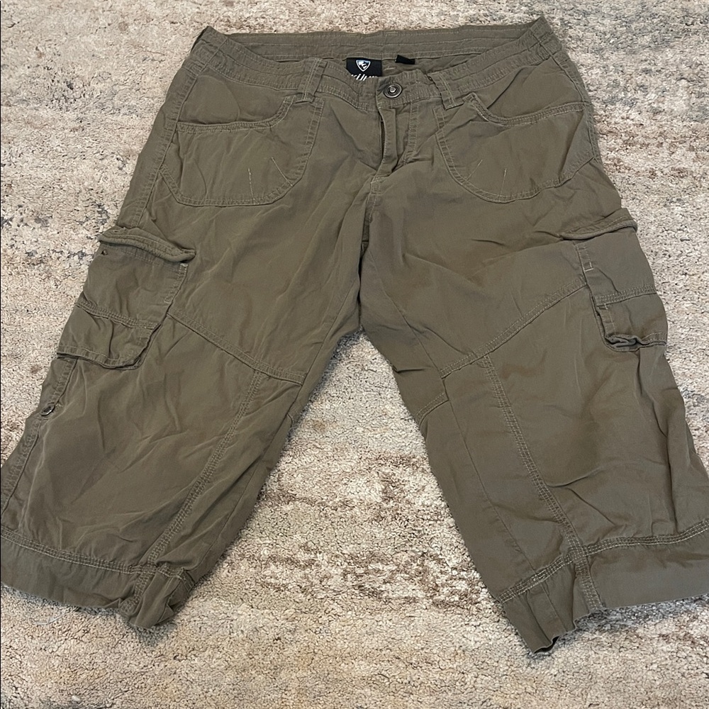 Kuhl Women's Olive Green Cargo Shorts